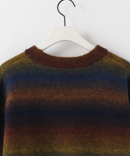 セール】【ARIES / アリーズ】BOUCLE SPACE DYE KNIT（ニット/セーター