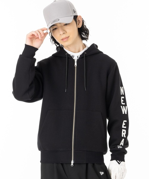 NEW ERA ゴルフ　ブラック パーカー M ニューエラ ゴルフ テックスウェットパーカー（その他アウター）｜NEW