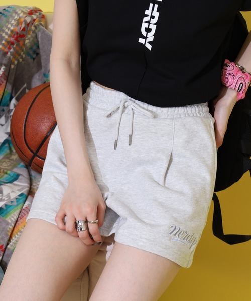 NERDY(ノルディ)の「カーシブロゴショーツ(その他パンツ・レディース・ホワイト/グレー/ブルー/ピンク・S/SS/M)」の7枚目の写真