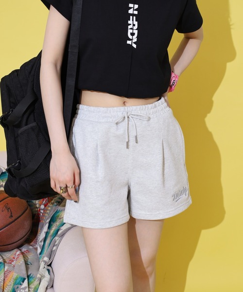 NERDY(ノルディ)の「カーシブロゴショーツ(その他パンツ・レディース・ホワイト/グレー/ブルー/ピンク・S/SS/M)」の8枚目の写真