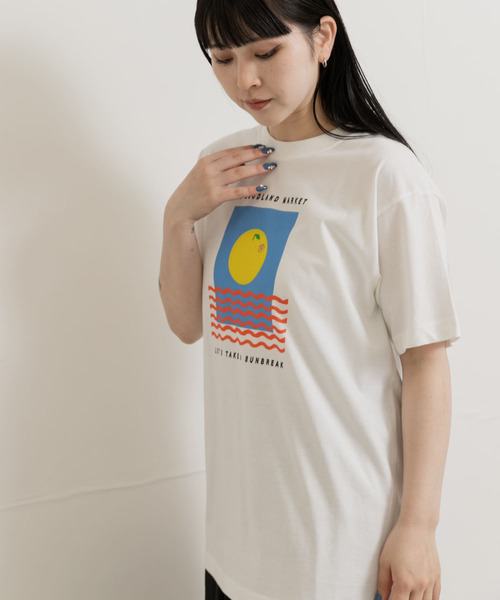 THE GOODLAND MARKET(ザグッドランドマーケット)の「ザ グッドランド マーケット ORANGE SUNSHINE(Tシャツ/カットソー・メンズ・ホワイト・LARGE/MEDIUM/SMALL)」の9枚目の写真