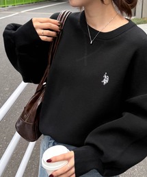 RANAN/solleim別注【U.S.POLO ASSN.】刺繍スウェットライクニット