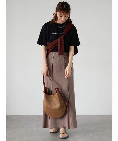 Lugnoncure(ルノンキュール)の「【接触冷感】筆記体ロゴTシャツ(Tシャツ/カットソー・レディース・ブラック/オフホワイト/ベージュ・F)」の18枚目の写真