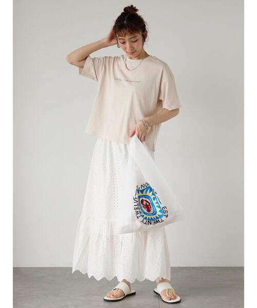 Lugnoncure(ルノンキュール)の「【接触冷感】筆記体ロゴTシャツ(Tシャツ/カットソー・レディース・ブラック/オフホワイト/ベージュ・F)」の20枚目の写真