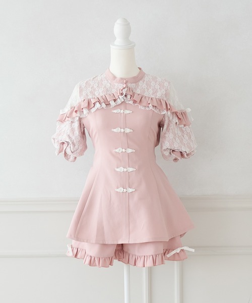 Palelfy ボレロ風チャイナコンビネゾン Palelfy ボレロ風チャイナ