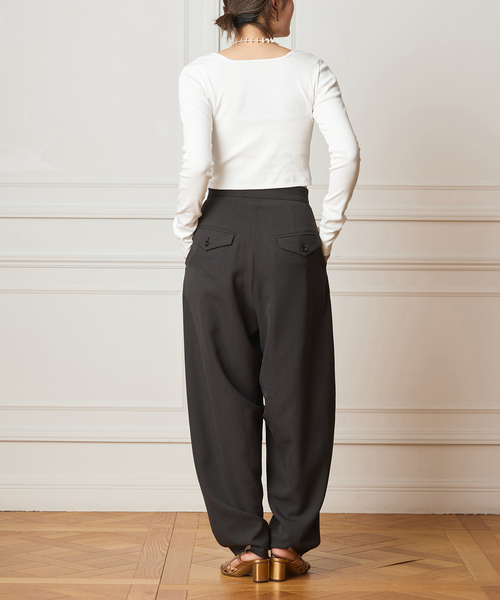 IENA LA BOUCLE（イエナラブークル）の「IENA LA BOUCLE カーブボリュームパンツ（スラックス・レディース・グレー・34/36/38）」の19枚目の写真