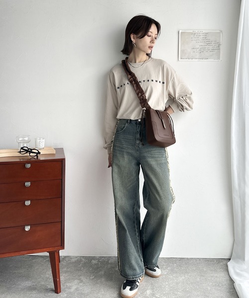 classicalelf（クラシカルエルフ）の「ドロースハンドルフェイクレザーフラップハンドル２Wayショルダーバッグ(ハンドバッグ)（ショルダーバッグ・レディース・ブラック/アイボリー/ブラウン・ONE SIZE）」の19枚目の写真