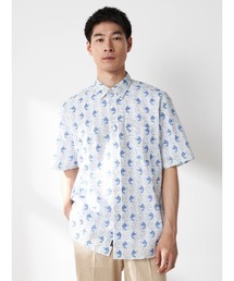 リゾート柄シャツ（カジキ）