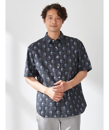 リゾート柄シャツ（カジキ）