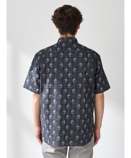 McGREGOR(マックレガー)の「リゾート柄シャツ(カジキ)(シャツ/ブラウス・メンズ・アイボリー/ブラック・M/L/XL)」の5枚目の写真