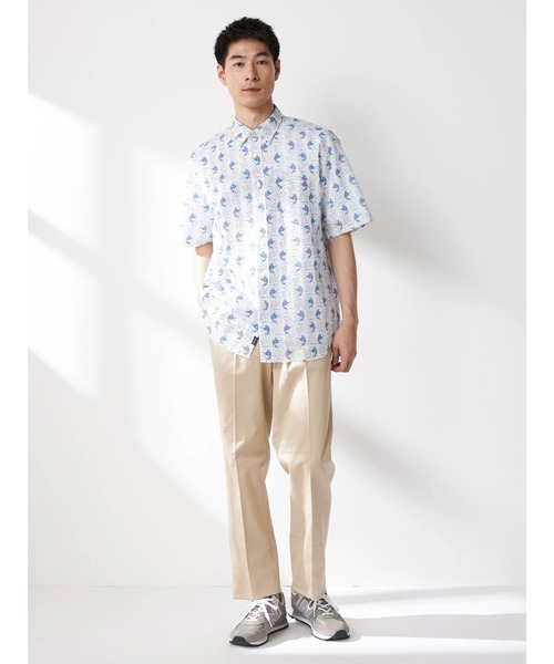 McGREGOR(マックレガー)の「リゾート柄シャツ(カジキ)(シャツ/ブラウス・メンズ・アイボリー/ブラック・M/L/XL)」の12枚目の写真