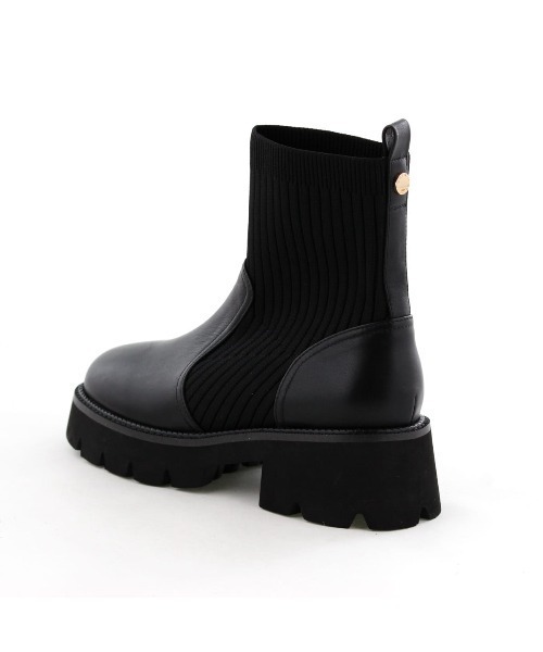 HIMIKO(ヒミコ)の「【HIMIKO】トラックソールリブニットブーツ/651419(ブーツ・レディース・グレー/ブラック・25.0cm/23.5cm/22.5cm/22.0cm/26.0cm/25.5cm/24.5cm/24.0cm/23.0cm)」の20枚目の写真