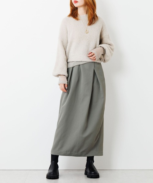 HIMIKO(ヒミコ)の「【HIMIKO】トラックソールリブニットブーツ/651419(ブーツ・レディース・グレー/ブラック・25.0cm/23.5cm/22.5cm/22.0cm/26.0cm/25.5cm/24.5cm/24.0cm/23.0cm)」の13枚目の写真