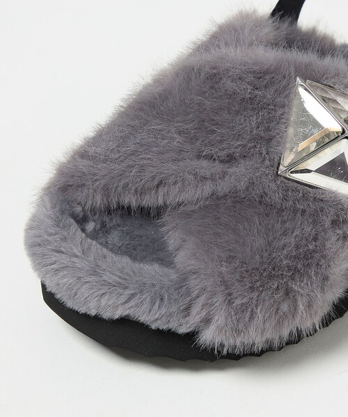 ユナイテッドアローズ　ファーサンダル　23.5 24 美品　37 top.jpg