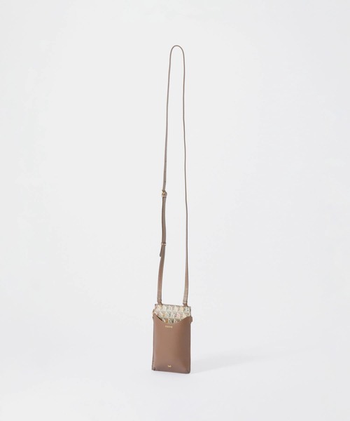 ANYA HINDMARCH(アニヤハインドマーチ)の「ANYA HINDMARCH I AM A PLASTIC アニヤハインドマーチ フォンケース(ショルダーバッグ・レディース・ライトブラウン・FREE)」の5枚目の写真