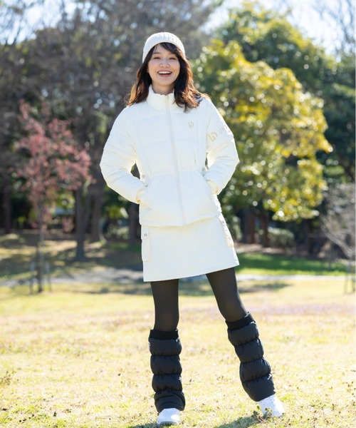 UNDOVE(アンドゥーブ)の「UNDOVEgolf【三枝こころコラボ】袖取り外し可能!中わたジャケット (ゴルフウェア/レディースゴルフウェア/golf/ゴルフ/スポーツウェア/はっ水/UVカット/2WAY)(ゴルフグッズ・レディース・ブラック/ライトベージュ・MEDIUM/LARGE/X-LARGE)」の16枚目の写真