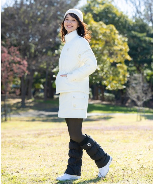 UNDOVE(アンドゥーブ)の「UNDOVEgolf【三枝こころコラボ】袖取り外し可能!中わたジャケット (ゴルフウェア/レディースゴルフウェア/golf/ゴルフ/スポーツウェア/はっ水/UVカット/2WAY)(ゴルフグッズ・レディース・ブラック/ライトベージュ・MEDIUM/LARGE/X-LARGE)」の17枚目の写真