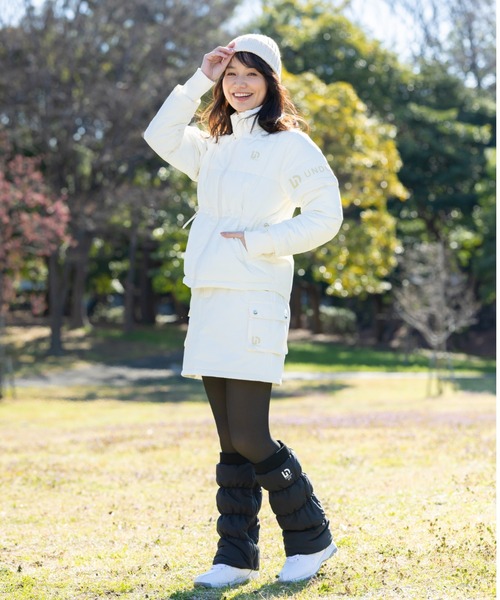 UNDOVE(アンドゥーブ)の「UNDOVEgolf【三枝こころコラボ】袖取り外し可能!中わたジャケット (ゴルフウェア/レディースゴルフウェア/golf/ゴルフ/スポーツウェア/はっ水/UVカット/2WAY)(ゴルフグッズ・レディース・ブラック/ライトベージュ・MEDIUM/LARGE/X-LARGE)」の18枚目の写真