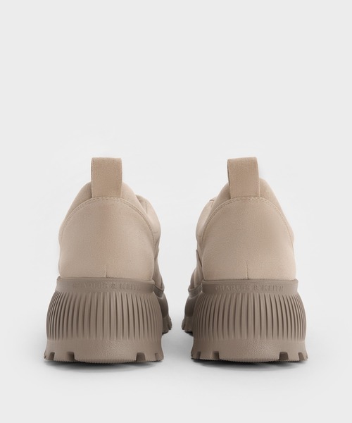 CHARLES & KEITH（チャールズ & キース）の「Darra ダラ フェイクスエードリジッドソールスニーカー（スニーカー・レディース・ベージュ/ブラック系その他2・23.5cm/23cm/22.5cm/25.5cm/25cm/24.5cm）」の12枚目の写真