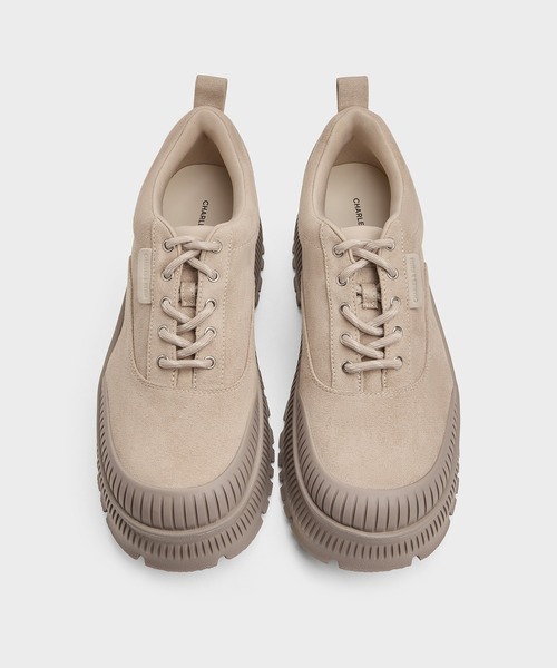 CHARLES & KEITH（チャールズ & キース）の「Darra ダラ フェイクスエードリジッドソールスニーカー（スニーカー・レディース・ベージュ/ブラック系その他2・23.5cm/23cm/22.5cm/25.5cm/25cm/24.5cm）」の14枚目の写真