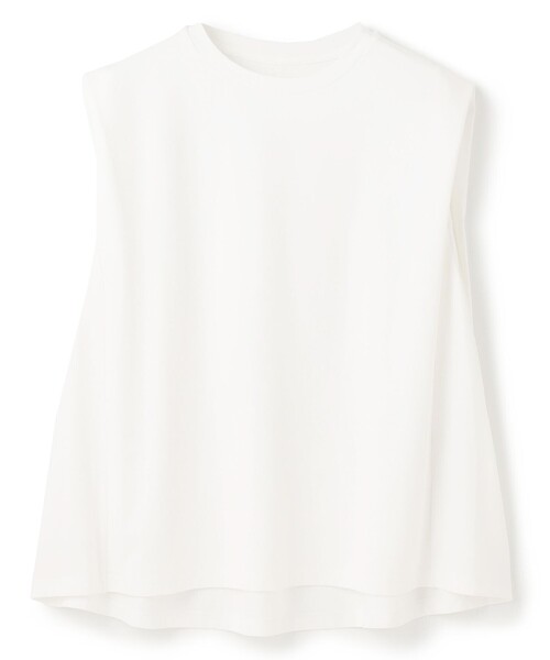 UNFILO(アンフィーロ)の「LAYERED FRONT ノースリーブ(Tシャツ/カットソー・レディース・ローズ系/ブラック系/ホワイト系/ベージュ系・MEDIUM/SMALL/LARGE)」の8枚目の写真