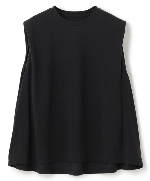 UNFILO(アンフィーロ)の「LAYERED FRONT ノースリーブ(Tシャツ/カットソー・レディース・ローズ系/ブラック系/ホワイト系/ベージュ系・MEDIUM/SMALL/LARGE)」の9枚目の写真