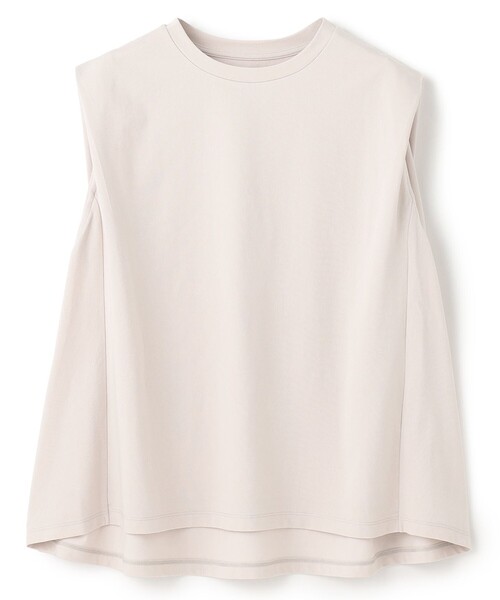 UNFILO(アンフィーロ)の「LAYERED FRONT ノースリーブ(Tシャツ/カットソー・レディース・ローズ系/ブラック系/ホワイト系/ベージュ系・MEDIUM/SMALL/LARGE)」の10枚目の写真