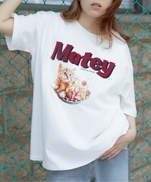 《ロゴ映え×キャットグラフィック》カジュアルTシャツ