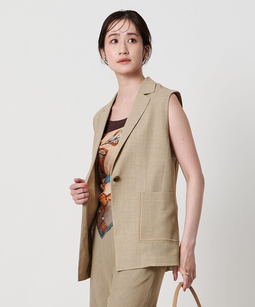 新品UNITED ARROWS 透け感あり薄手ベージュサマージャケット 新品UNITED ARROWS 透け感あり薄手ベージュサマージャケット