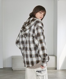 Spielio（シュピーリオ）の「【Spielio】2-Way processed hoodie shirt/ 2WAY加工デザインフーディーシャツ（シャツ/ブラウス）」