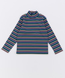 Ocean&Ground | ﾀｰﾄﾙﾈｯｸﾎﾞｰﾀﾞｰﾘﾌﾞTｼｬﾂ(ニット/セーター)