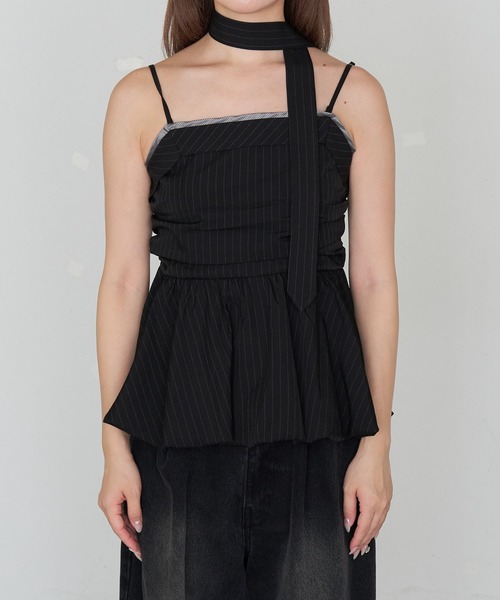 RAY CASSIN（レイカズン）の「スーツ風ベアペプラム（シャツ/ブラウス・レディース・グレー系その他2/ブラック系その他2/グレー・FREE）」の11枚目の写真