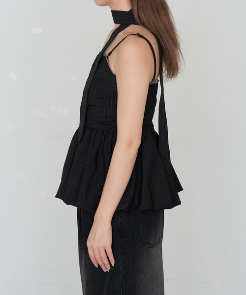 RAY CASSIN（レイカズン）の「スーツ風ベアペプラム（シャツ/ブラウス・レディース・グレー系その他2/ブラック系その他2/グレー・FREE）」の12枚目の写真