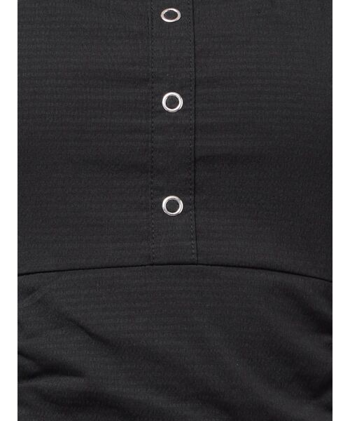 EMODA（エモダ）の「オフショルダーミニギャザーワンピース（ワンピース・レディース・グリーン/ベージュ/ブラック・FREE）」の4枚目の写真