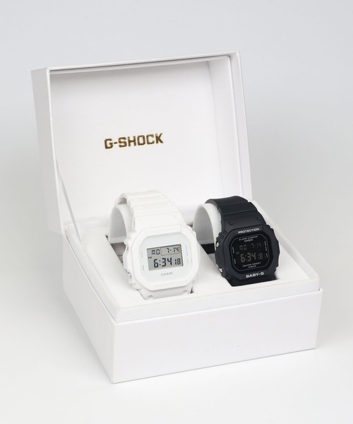 G-SHOCK(ジーショック)の「Pair Model / DW-5600WW-7JF × BGD-565U-1JF(デジタル腕時計・メンズ・ホワイト×ブラック・FREE)」の4枚目の写真