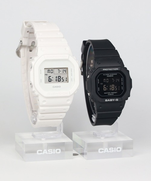 G-SHOCK(ジーショック)の「Pair Model / DW-5600WW-7JF × BGD-565U-1JF(デジタル腕時計・メンズ・ホワイト×ブラック・FREE)」の3枚目の写真