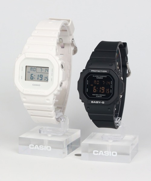 G-SHOCK(ジーショック)の「Pair Model / DW-5600WW-7JF × BGD-565U-1JF(デジタル腕時計・メンズ・ホワイト×ブラック・FREE)」の2枚目の写真