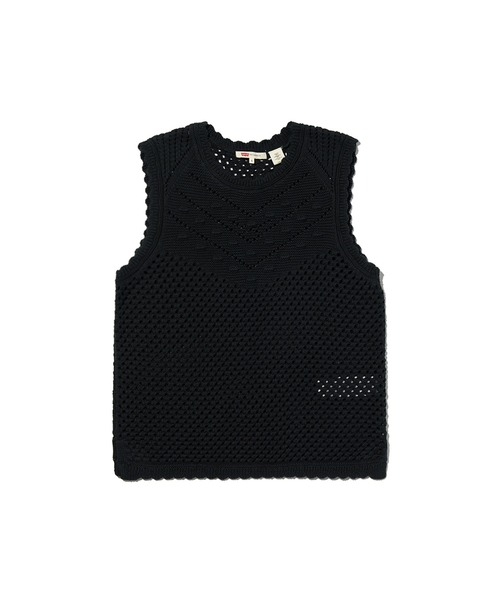 Levi's(リーバイス)の「Levi's/リーバイス ADRIENNE クロシェット タンクトップ(タンクトップ・レディース・ブラック・XS/S/M)」の2枚目の写真