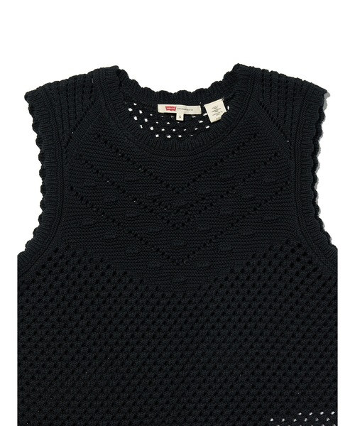 Levi's(リーバイス)の「Levi's/リーバイス ADRIENNE クロシェット タンクトップ(タンクトップ・レディース・ブラック・XS/S/M)」の4枚目の写真
