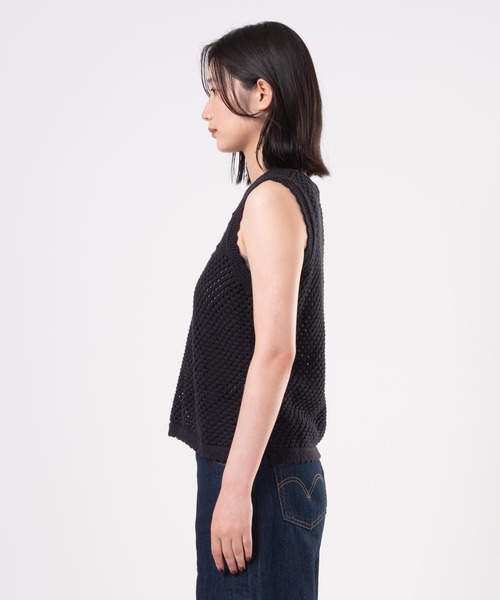 Levi's(リーバイス)の「Levi's/リーバイス ADRIENNE クロシェット タンクトップ(タンクトップ・レディース・ブラック・XS/S/M)」の9枚目の写真