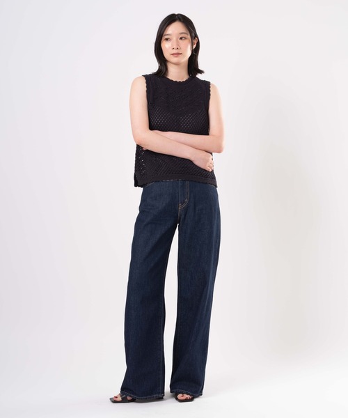 Levi's(リーバイス)の「Levi's/リーバイス ADRIENNE クロシェット タンクトップ(タンクトップ・レディース・ブラック・XS/S/M)」の11枚目の写真