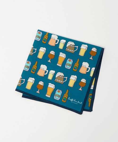 UNITED ARROWS（ユナイテッドアローズ）の「【別注】＜Dieffe Kinloch＞BEER AO/ハンカチ（バンダナ/スカーフ・メンズ・オレンジ/コバルトブルー・FREE）」の2枚目の写真