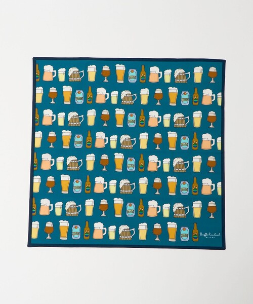 UNITED ARROWS（ユナイテッドアローズ）の「【別注】＜Dieffe Kinloch＞BEER AO/ハンカチ（バンダナ/スカーフ・メンズ・オレンジ/コバルトブルー・FREE）」の3枚目の写真