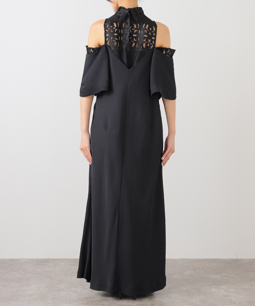 TOGA PULLA（トーガ　プルラ）の「TOGA PULLA Acetate twill dress TP252-FH207：ワンピース（ワンピース・レディース・ブラック・38）」の3枚目の写真