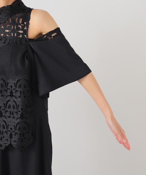 TOGA PULLA（トーガ　プルラ）の「TOGA PULLA Acetate twill dress TP252-FH207：ワンピース（ワンピース・レディース・ブラック・38）」の5枚目の写真