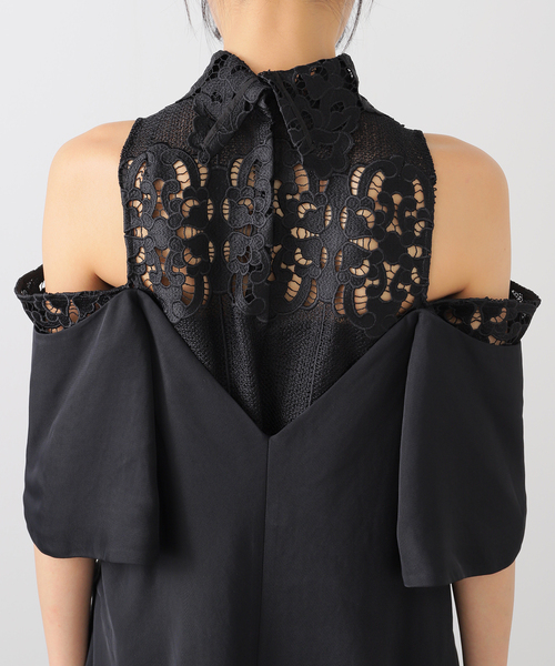 TOGA PULLA（トーガ　プルラ）の「TOGA PULLA Acetate twill dress TP252-FH207：ワンピース（ワンピース・レディース・ブラック・38）」の8枚目の写真