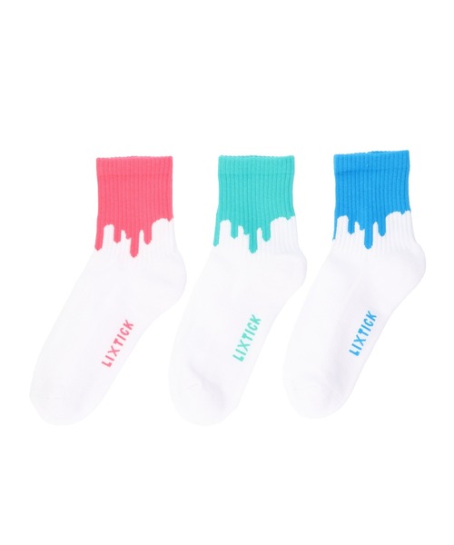 ボーラホリック　ソックス　3足セット ballaholic ボーラホリック 靴下 3足セット W Face 3-Pack Socks