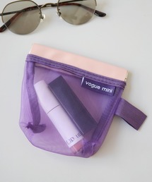 Port（ポート）の「【 Sowel. / ソエル 】 ワンタッチ バイカラー メッシュ ポーチ #（ポーチ）」