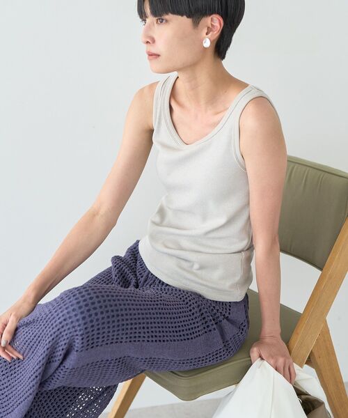 AMERICAN HOLIC（アメリカンホリック）の「ラメテレコタンクトップ（タンクトップ・レディース・グレー系その他/グレイッシュベージュ・M/L）」の17枚目の写真