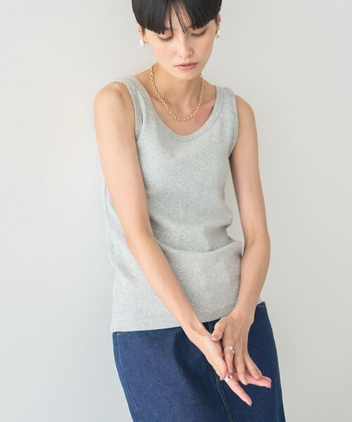 AMERICAN HOLIC（アメリカンホリック）の「ラメテレコタンクトップ（タンクトップ・レディース・グレー系その他/グレイッシュベージュ・M/L）」の20枚目の写真